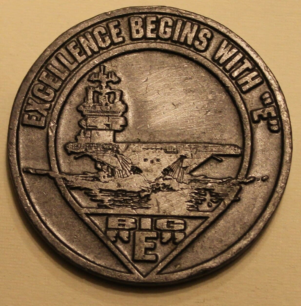 Navy challenge coin from the USS Enterprise