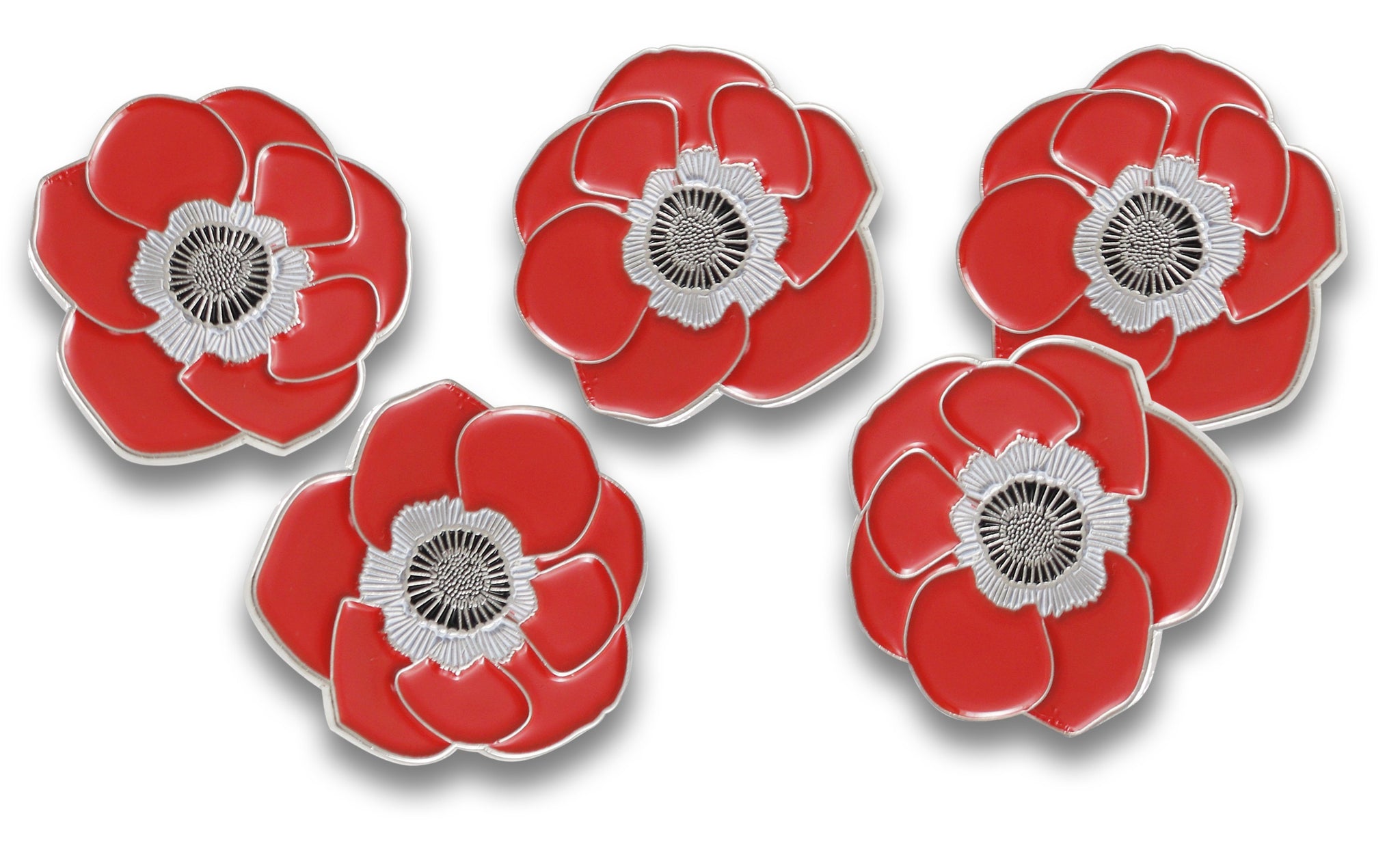 remembrance poppy lapel pin