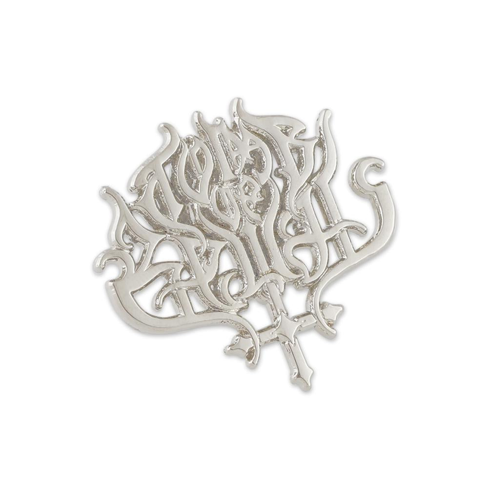 Custom Cutout Cast Sand Blasted And Polished Silver Lapel Pin 