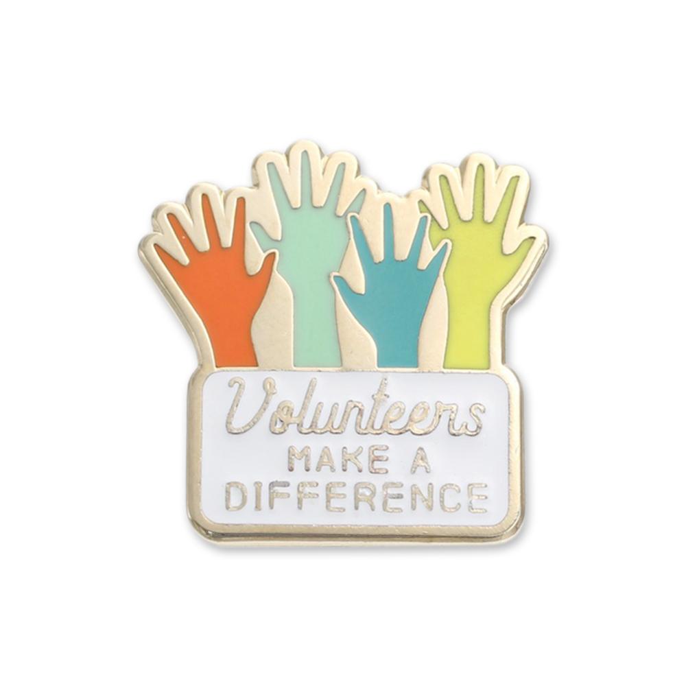 Volunteer Enamel Lapel Pins Made in USA Custom Pin 