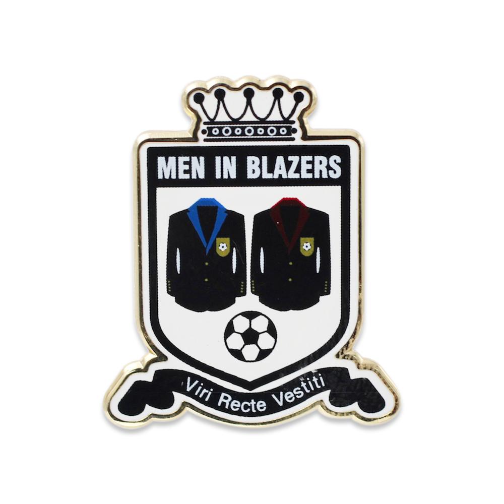 Men In Blazers Patch Enamel Pin Custom Viri Recte Vestiti 