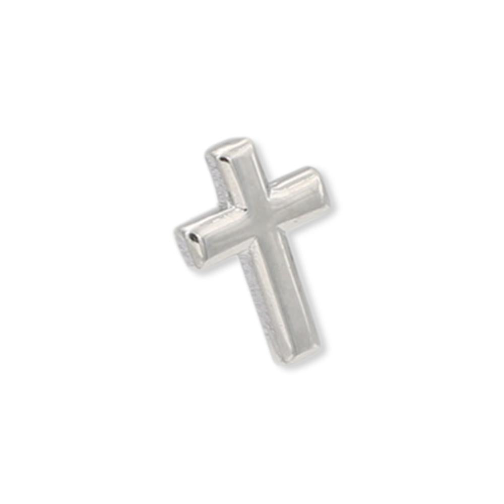 Sterling Silver Cross Crucifix Pin 