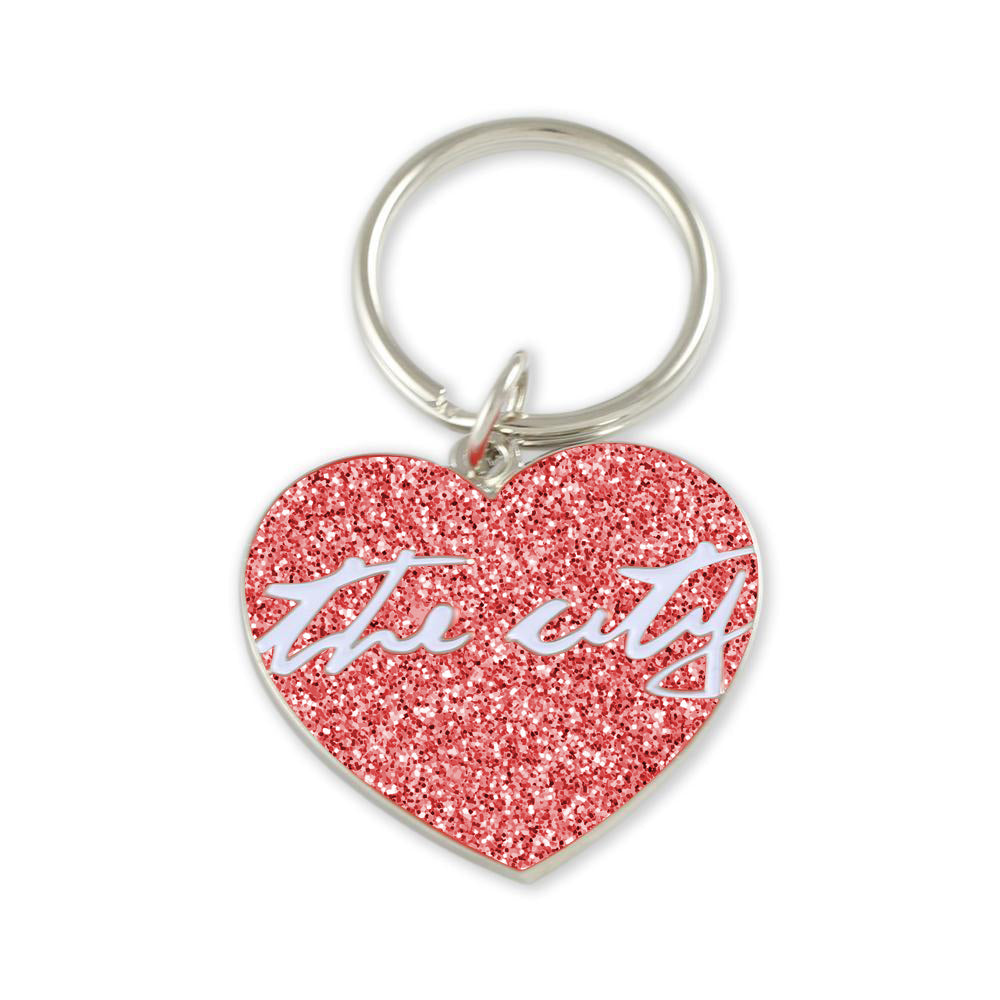 Uniquely You Custom Products Sequin Filled Monogram Keychain