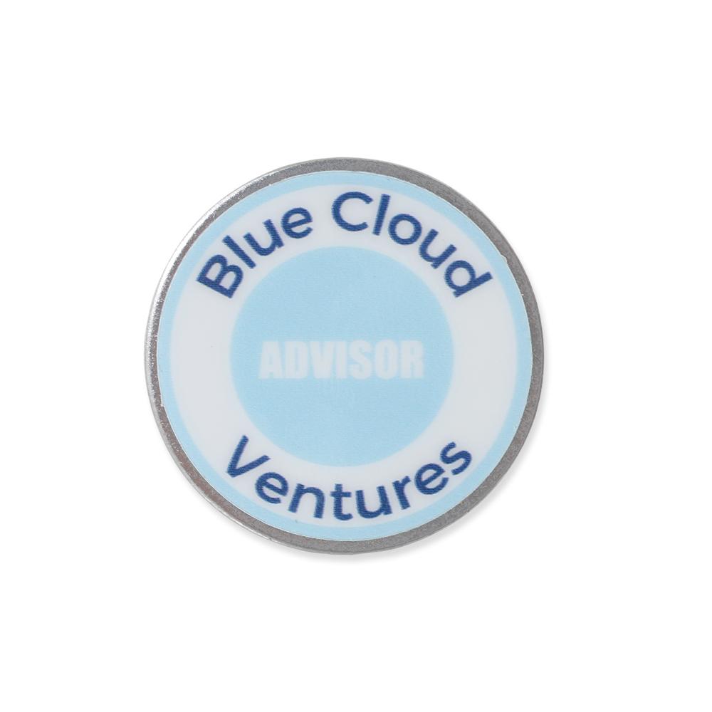 venture capital advisor custom design printed on usa stainless steel lapel pin