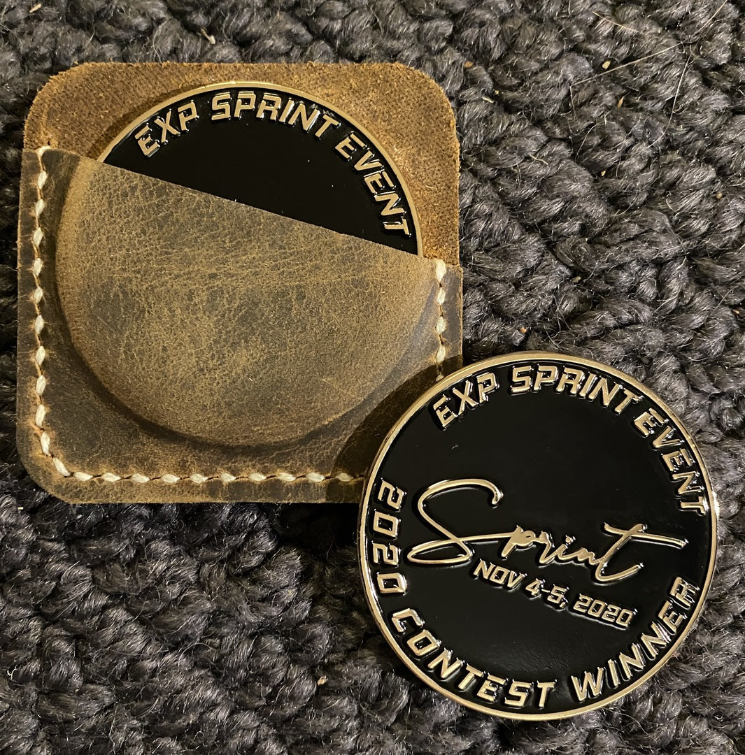 custom-shaped marine corps challenge coin