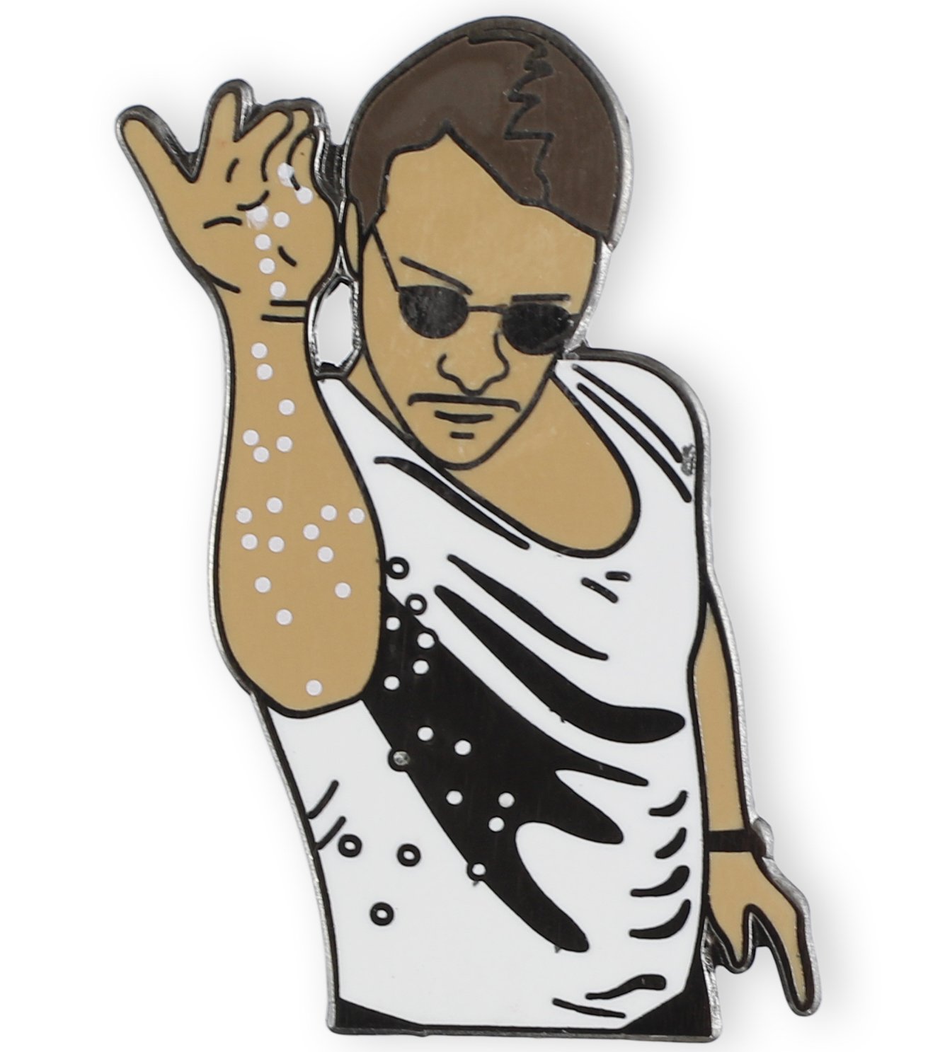 Salt bae enamel custom pins