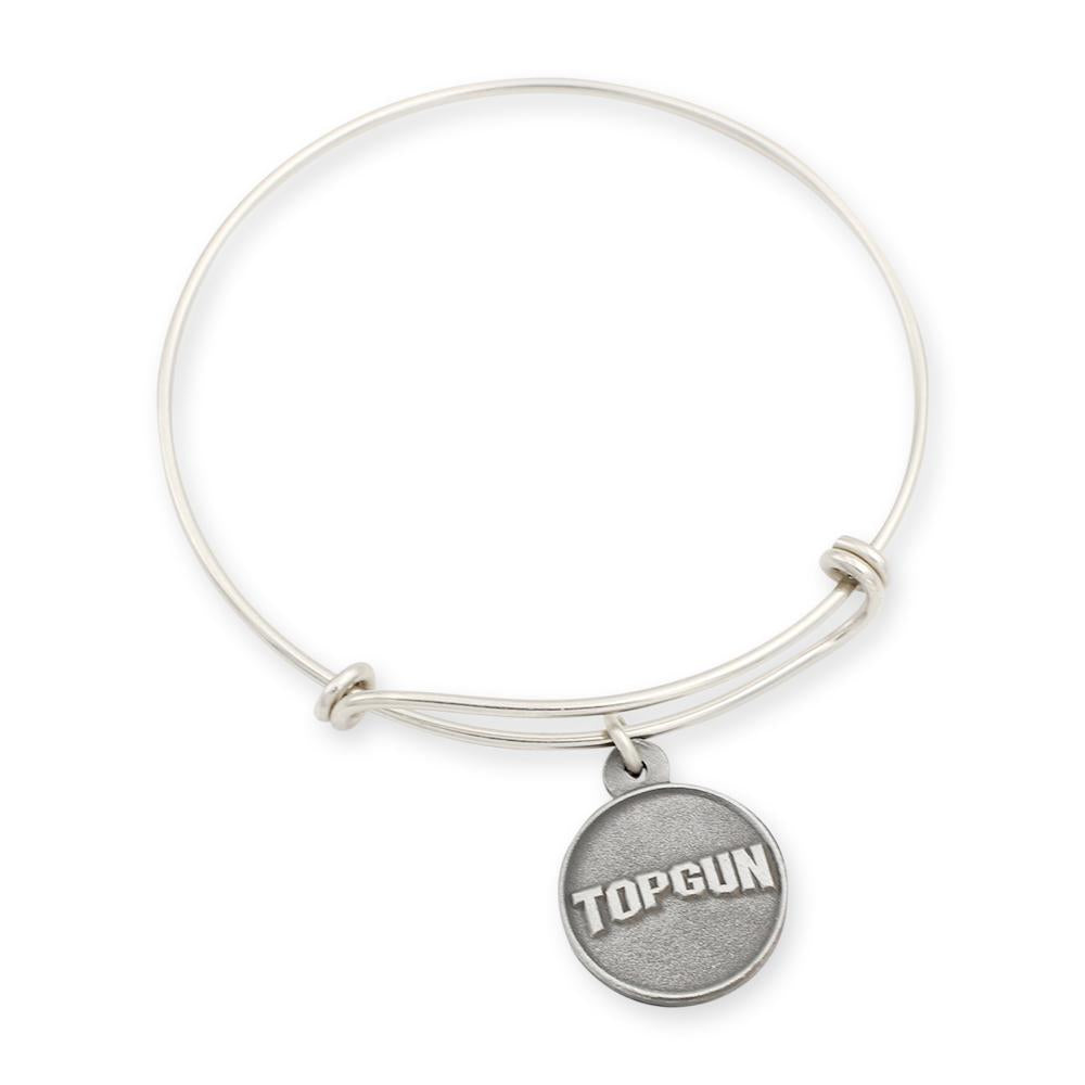 Top Gun charm and bracelet shiny silver look
