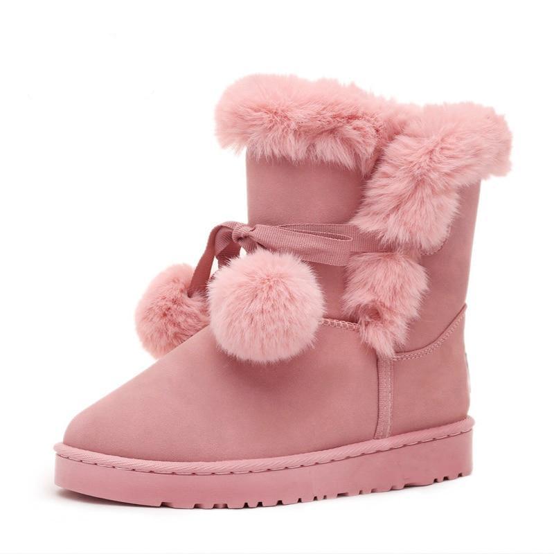 fluffy boots