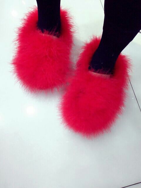 womens red house slippers