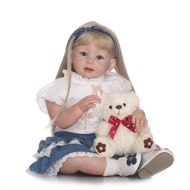 silicone lifelike baby doll