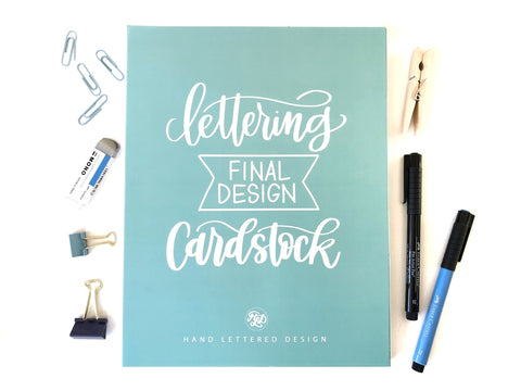 Final Design Lettering Cardstock