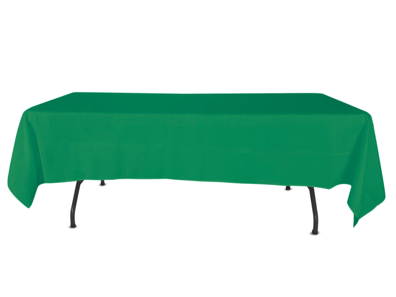 green tablecloth