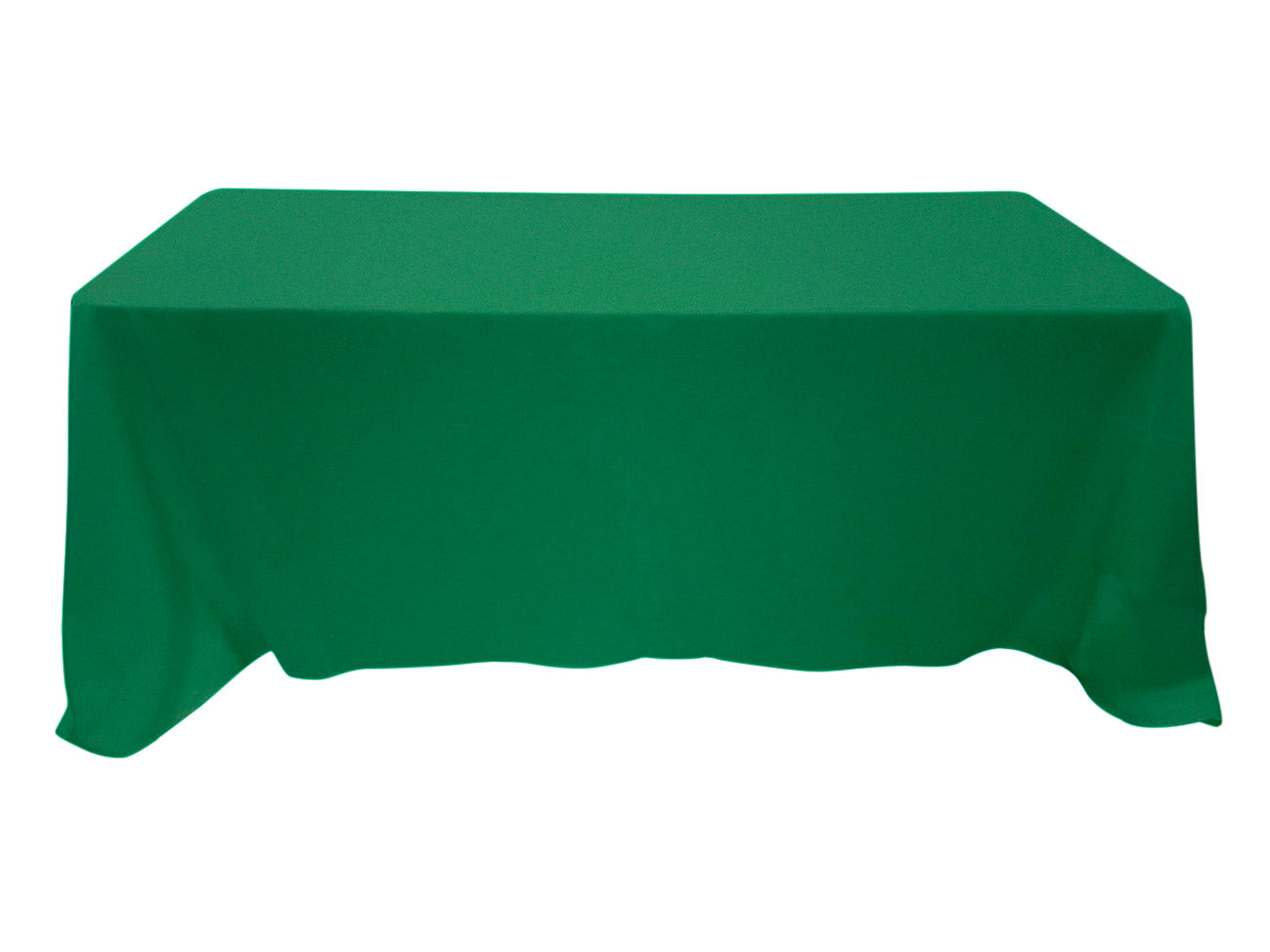 green tablecloth