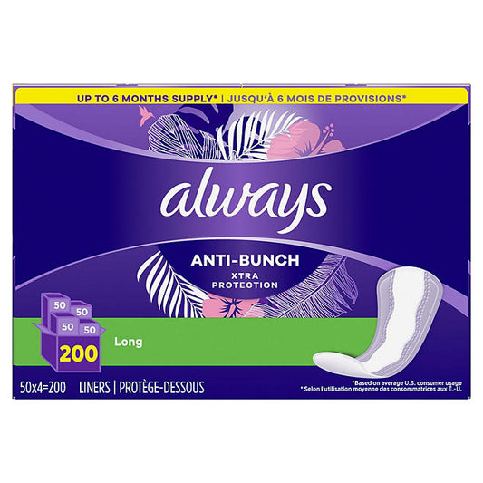 Poise Very Light Absorbency Liner, Long (132 Count), 1 unit