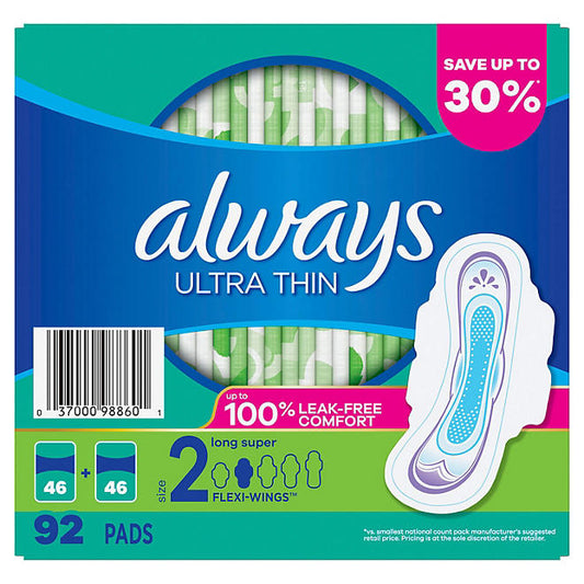 Always Anti-Bunch Xtra Protection Panty Liners For Women Light