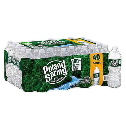 Poland Spring Water, 8 Fl Oz (Pack of 48)
