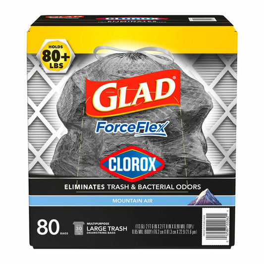 Glad ForceFlex Plus w/ Clorox Tall Kitchen Trash Bags, 120 ct.