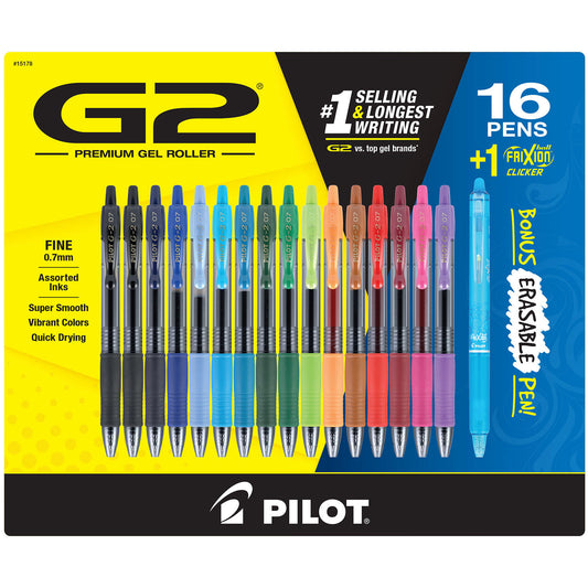 G2 Premium Gel Roller Assorted 10pk Extra Fine Point