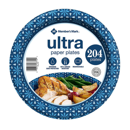 Super Strong Heavy-Duty Paper Plates, 9 (600 ct.)