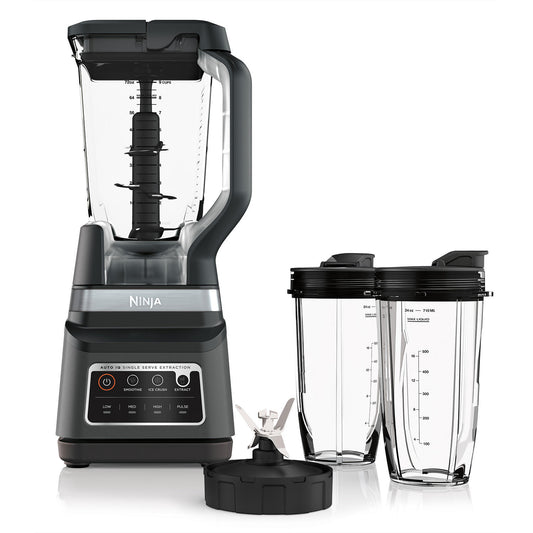 NINJA Nutri Auto-iQ 40 oz. 5-Speed Black Blender with Travel Cups –  Monsecta Depot