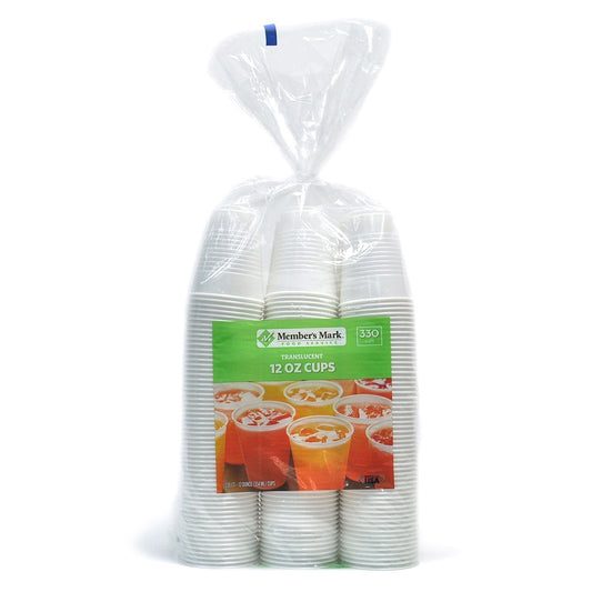 Chinet Premium Plastic 10 Oz. White Cups 420 Ct Bag