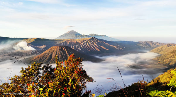 pemandangan di penanjakan satu gunung bromo