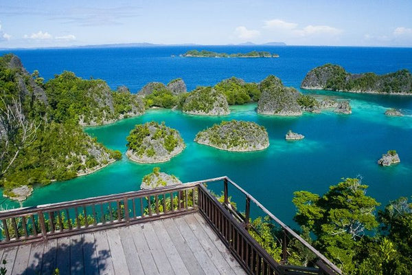 pemandangan piaynemo raja ampat dari gardu pandang