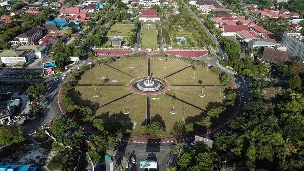 keindahan pusat kota palangka raya