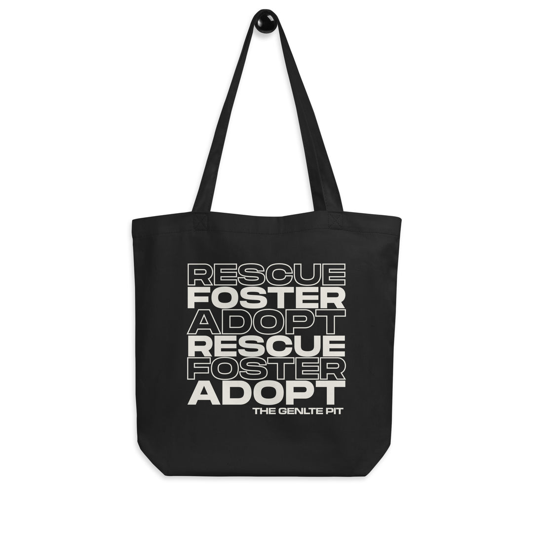 Black Foster Love Shopping Tote Bag