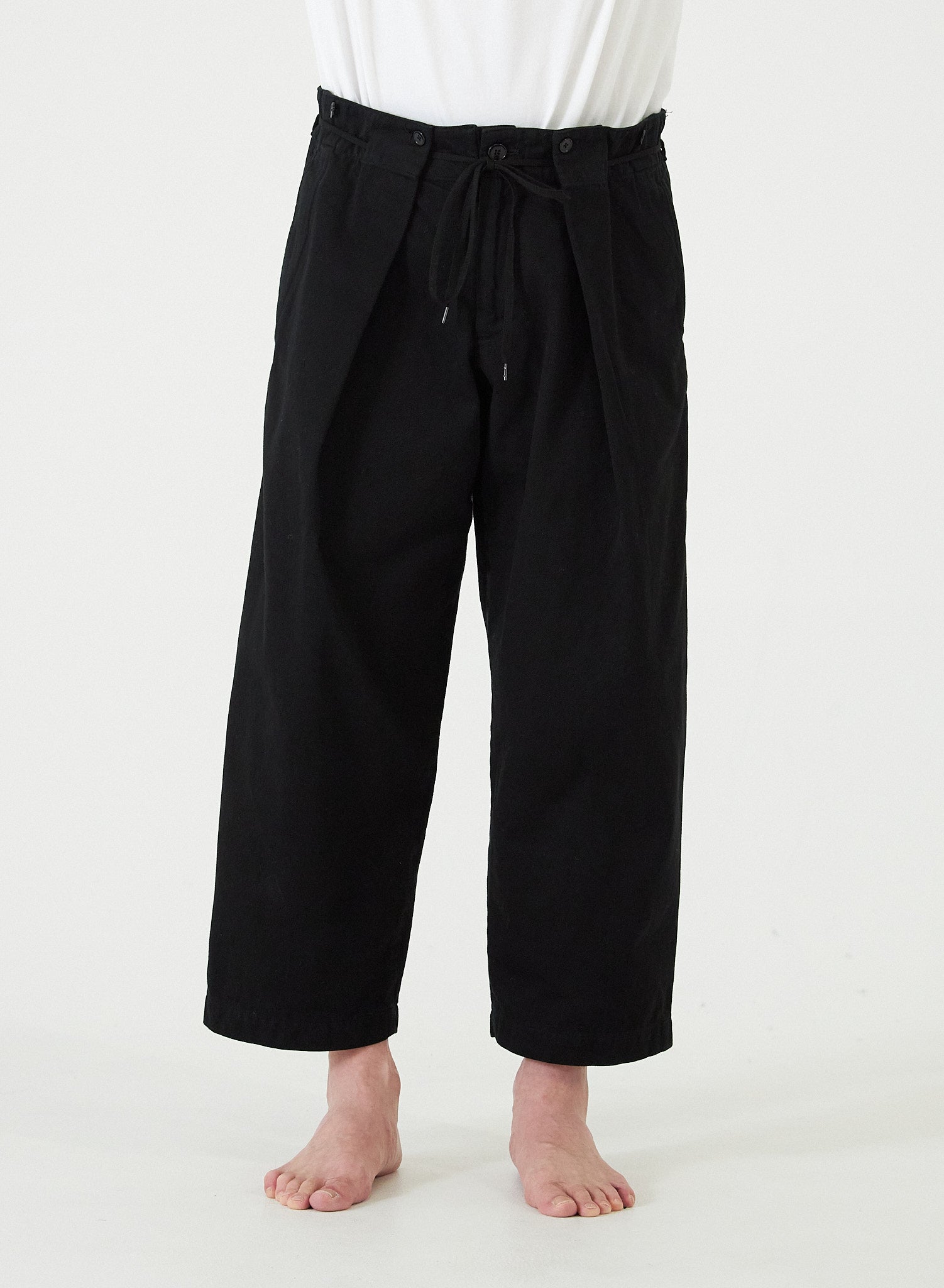 COTTON FLANNEL 2-Way Tuck Trousers