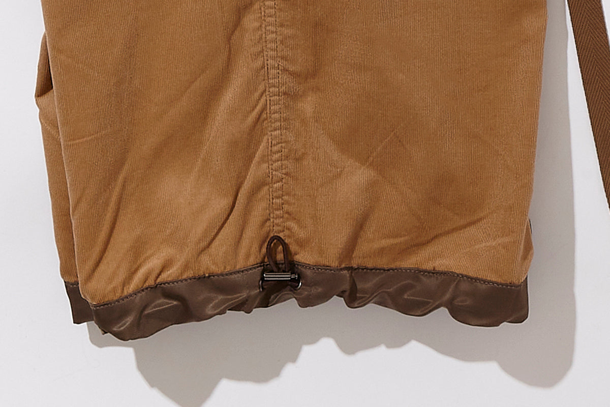 CORDUROY x NYLON Cargo Trousers