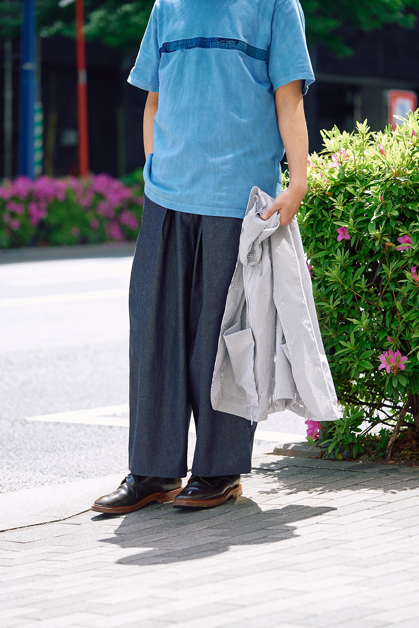 Indigo Denim Hakama Trousers