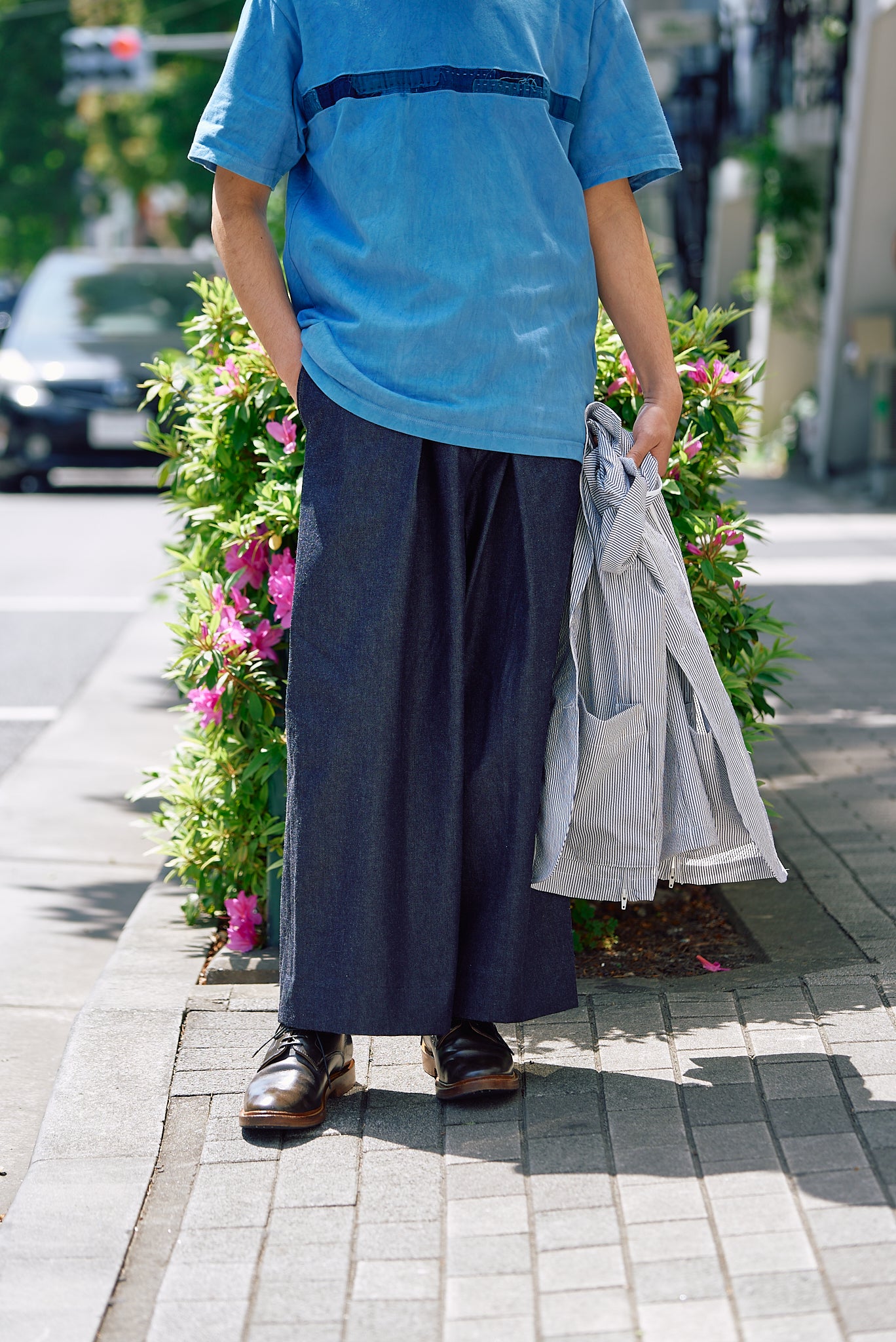 Indigo Denim Hakama Trousers