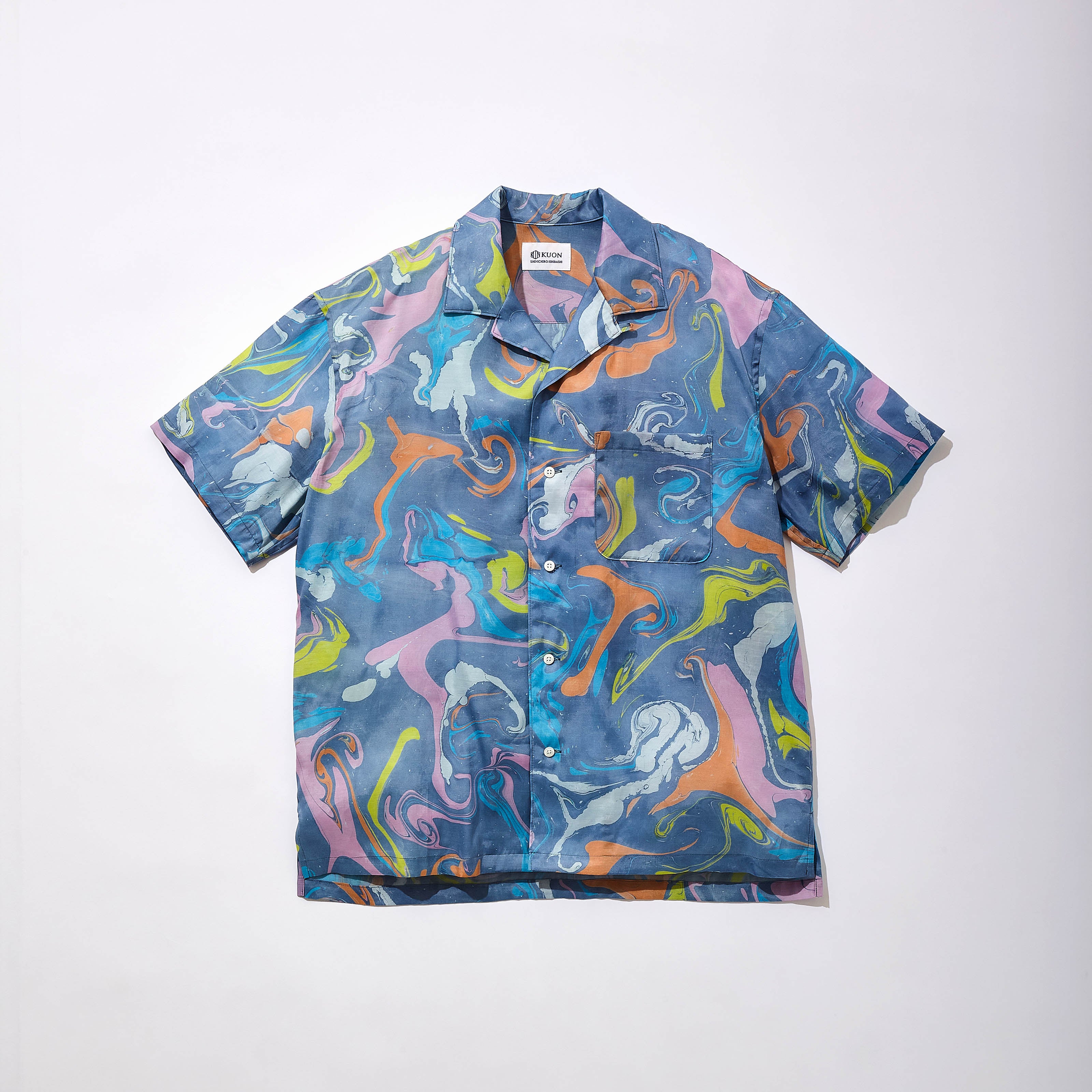 Suminagashi Camp Collar Shirt