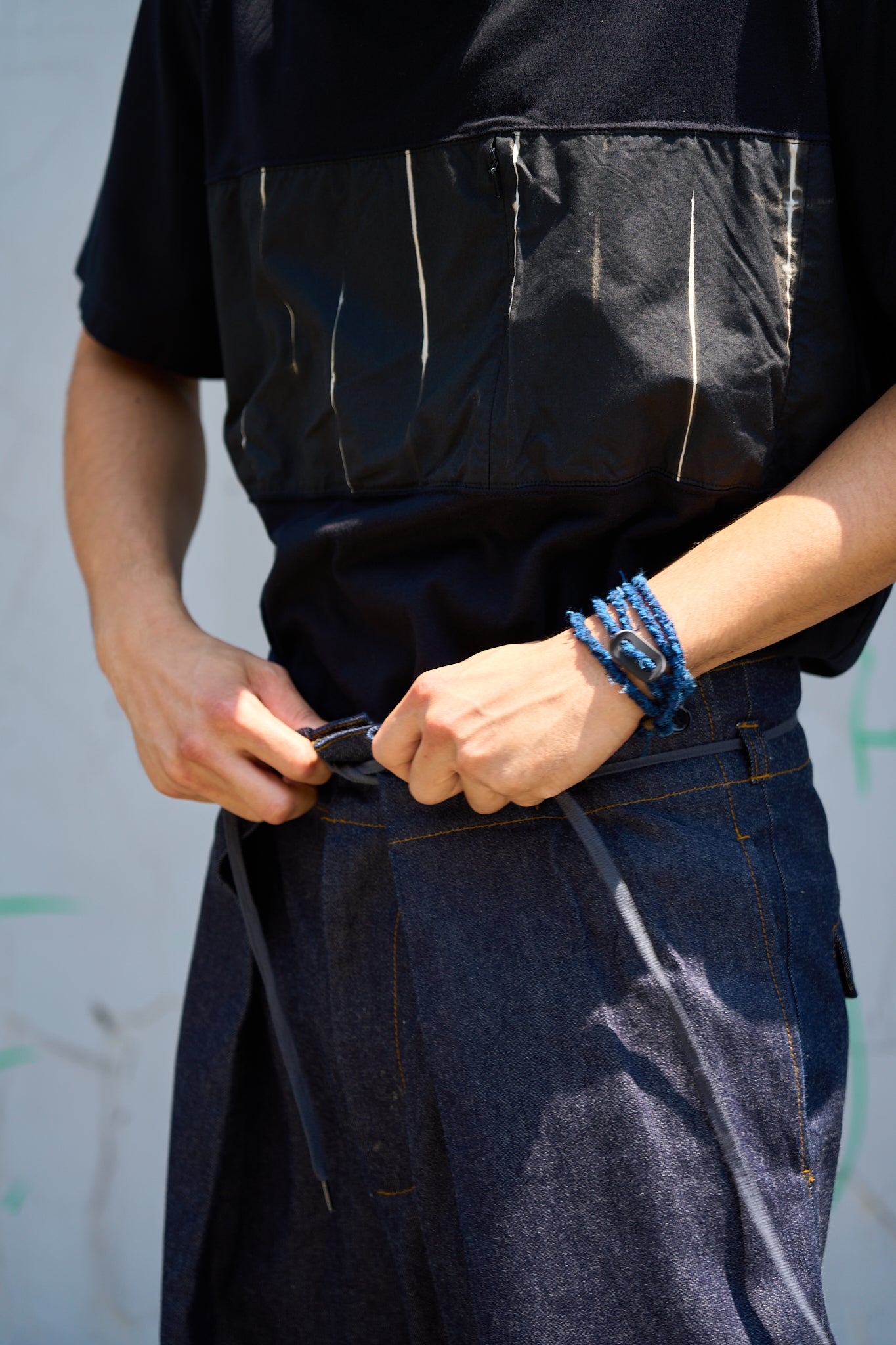 Indigo Denim Hakama Trousers