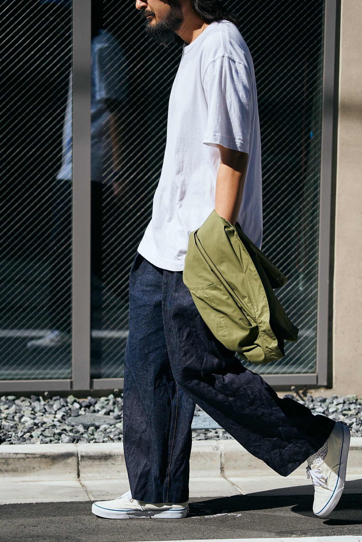 Indigo Denim Hakama Trousers