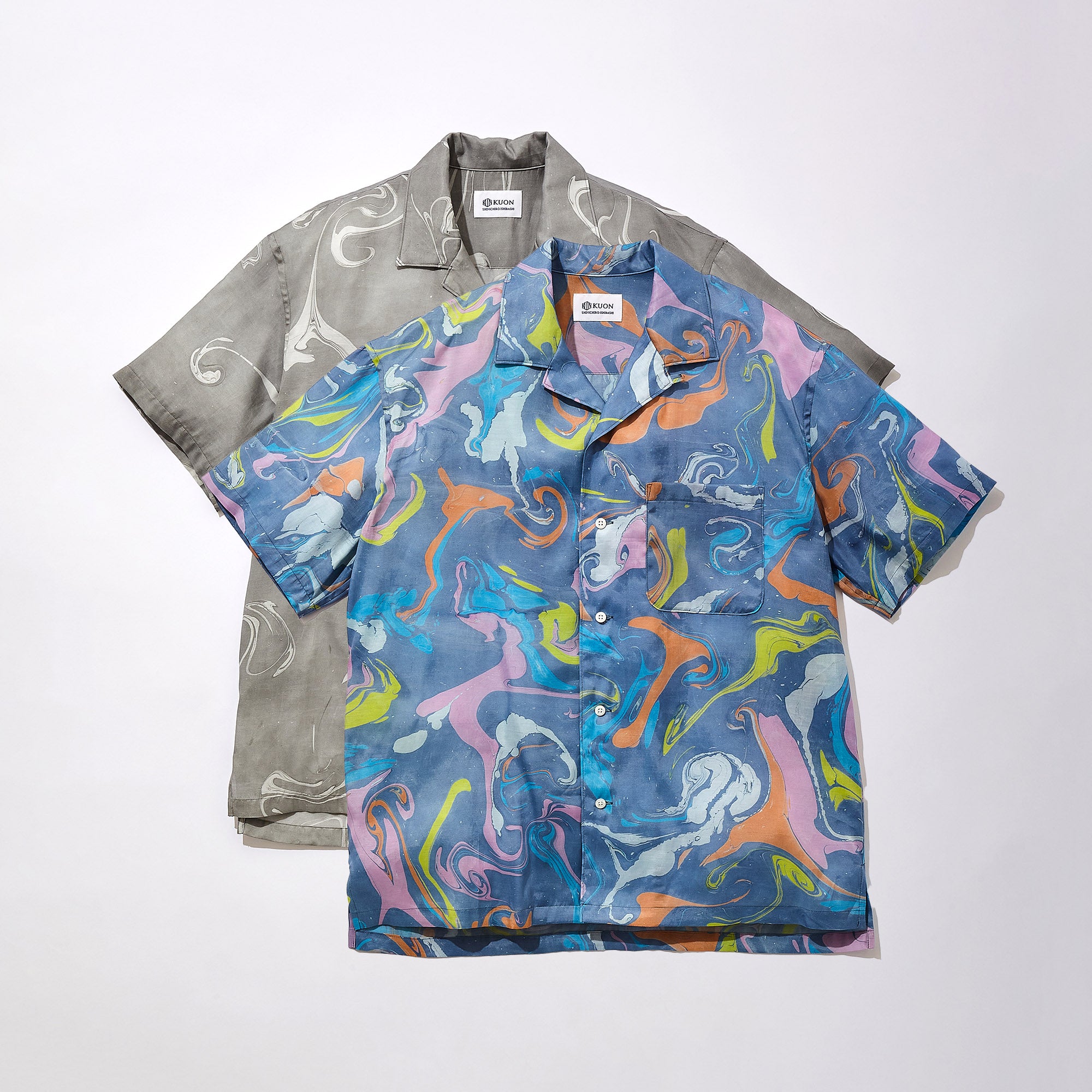 Suminagashi Camp Collar Shirt