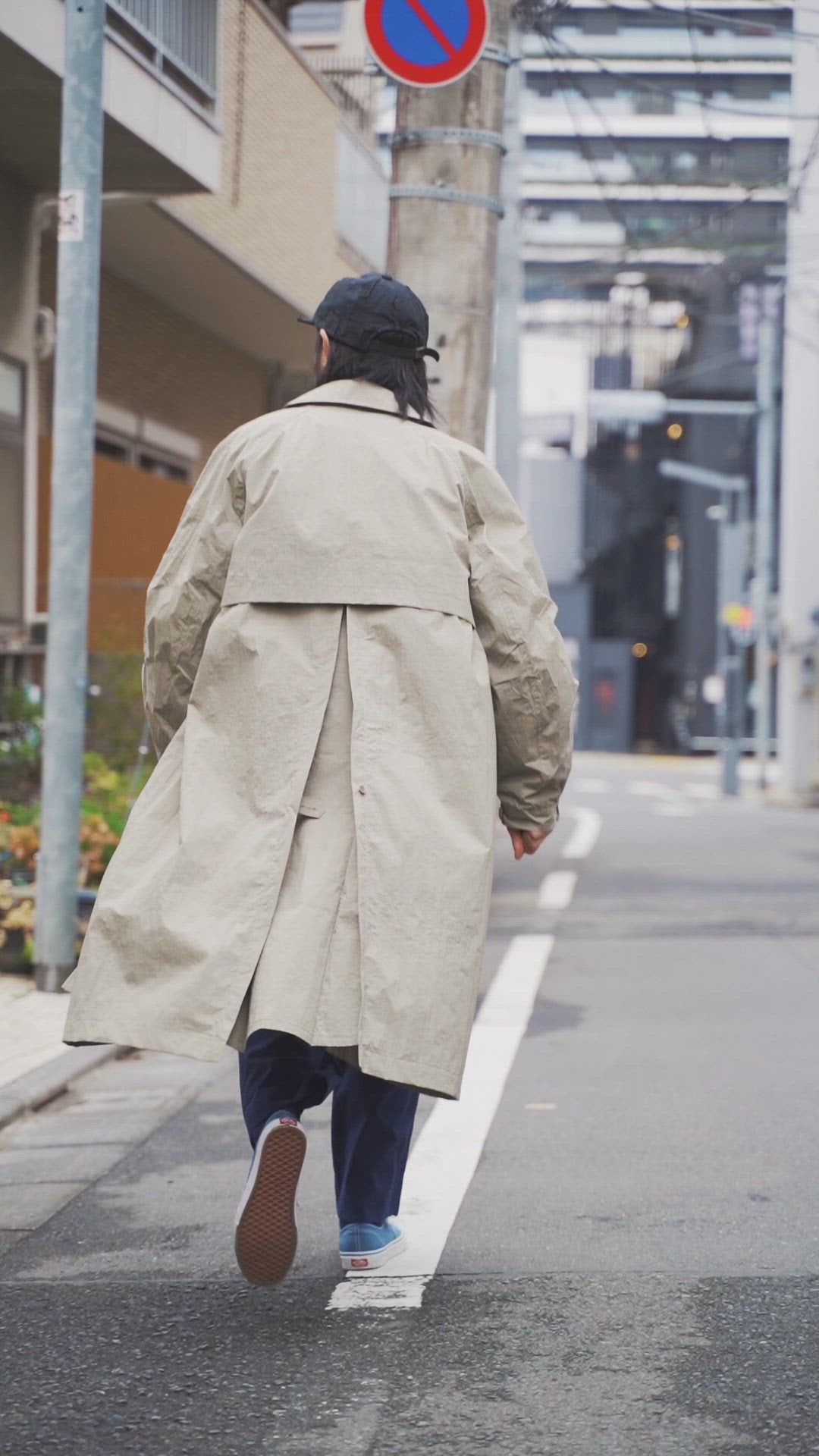 SALT SHRUNK NYLON Rain Coat – KUON Tokyo