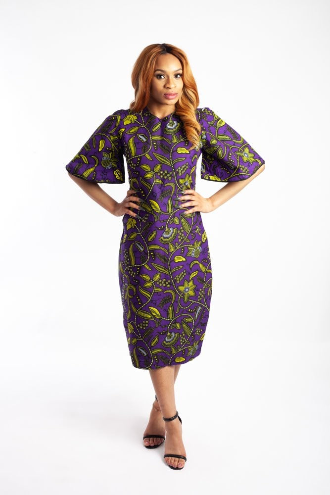 ankara midi dresses