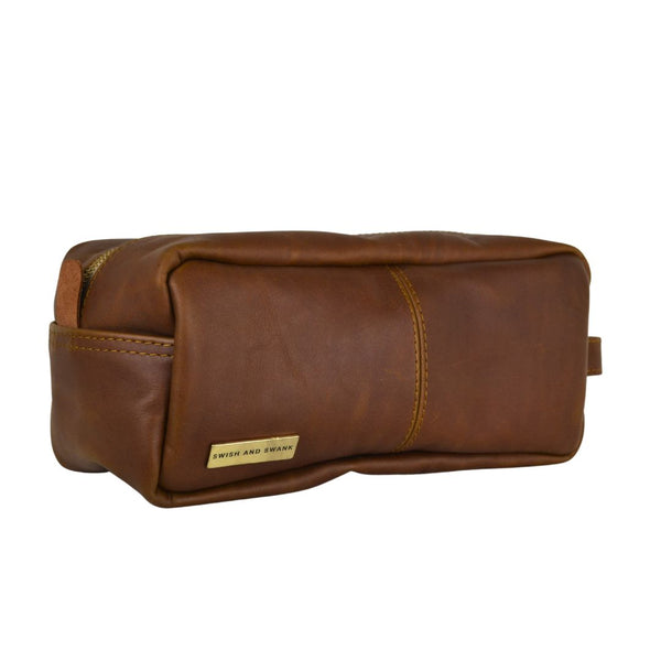 The Jumbo Toiletry Bag- Warm Tan