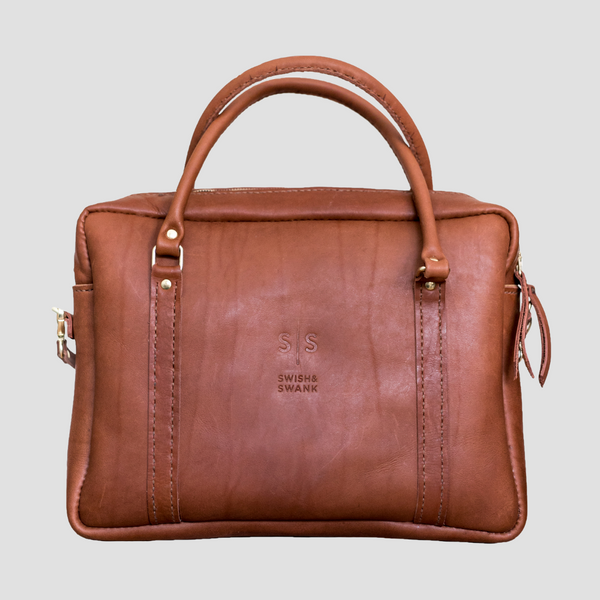 Classic Leather Boaz Briefcase - Hazelnut