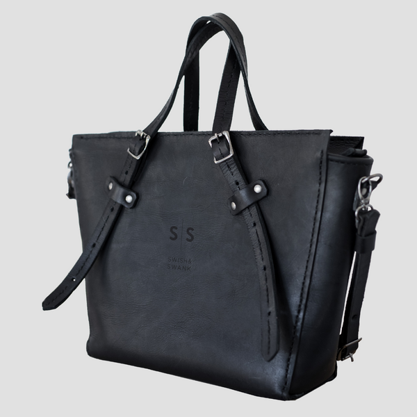 Premium Naomi Leather Handbag 2.1 - Black Edition