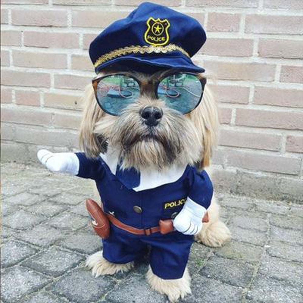 Cat Police Officer Dog Cop Costume