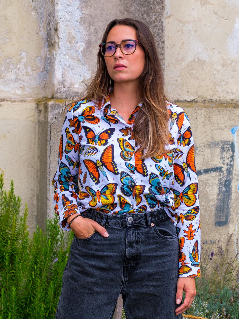 butterfly swiss made shirt women