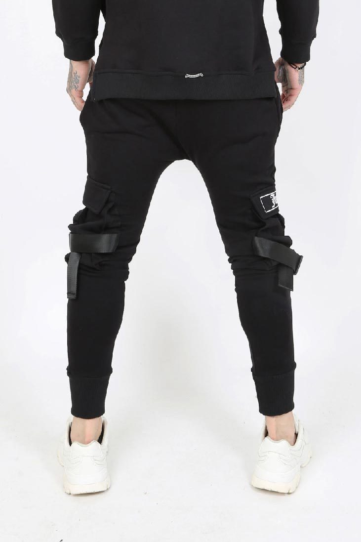 mens joggers with straps