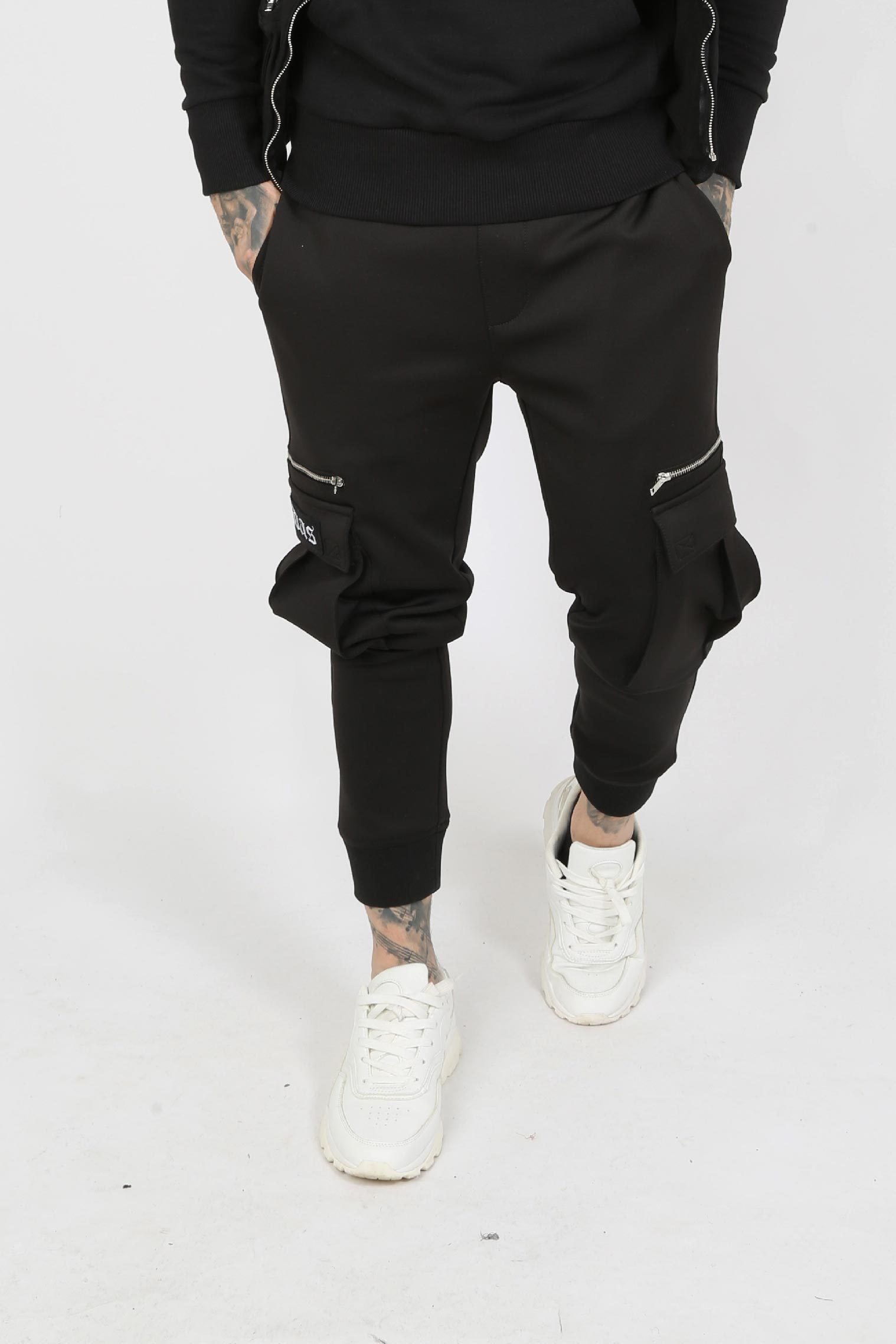 mens joggers with straps