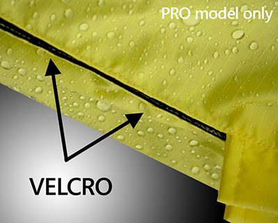 Velcro opening on Pro Storm Jacket