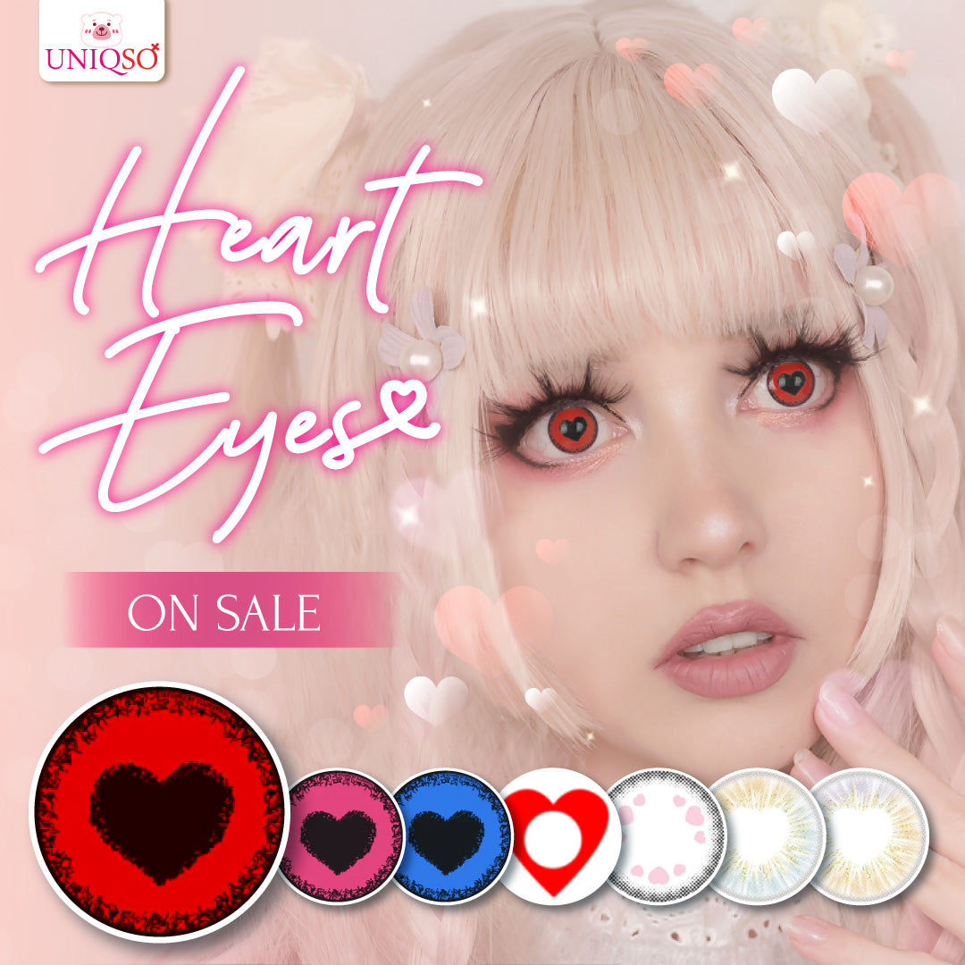 heart with eyes pink