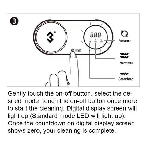 how to operate 3N Contact Lens Cleaner 5.0 PRO