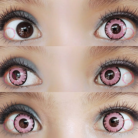 Pink Circle Lenses I Pink Colored Contacts – UNIQSO